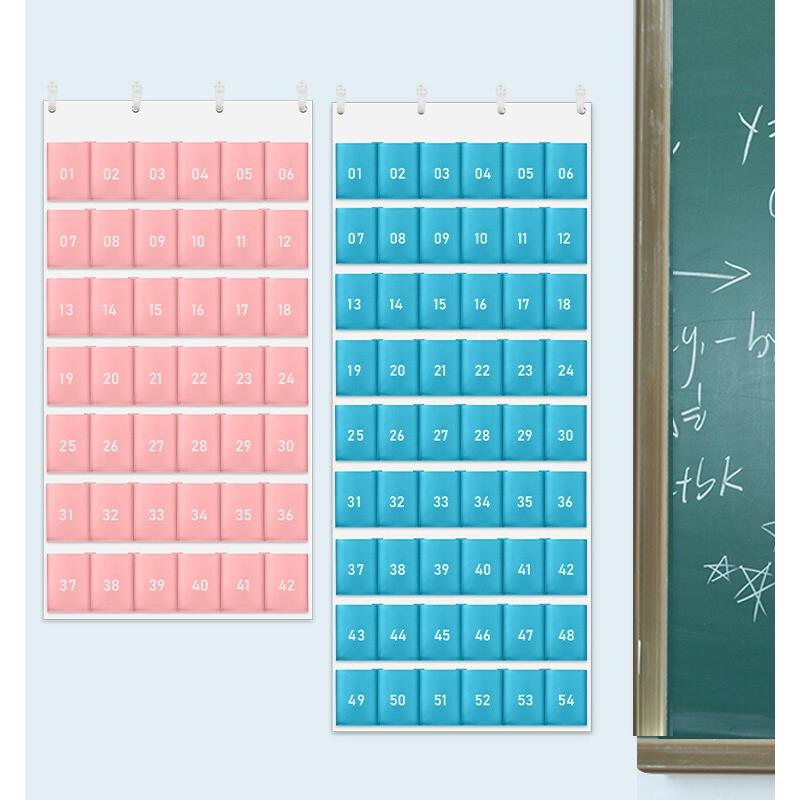 学校班级幼儿园学生墙挂式手机接送卡杂物存放保管收纳袋墙面挂袋