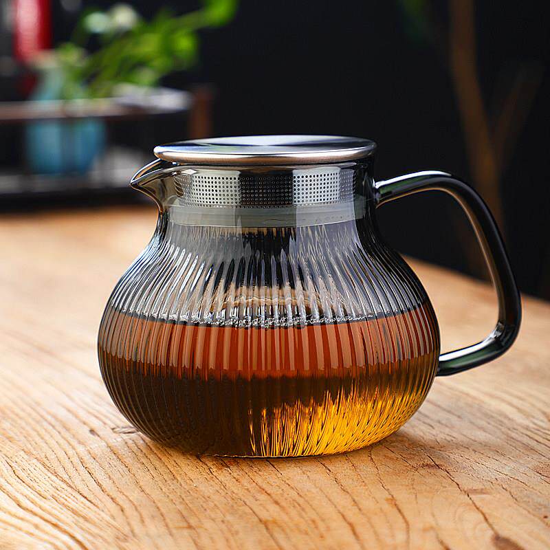玻璃茶壶单壶茶水分离煮茶器耐高温家用红茶具套装加厚花茶泡茶壶