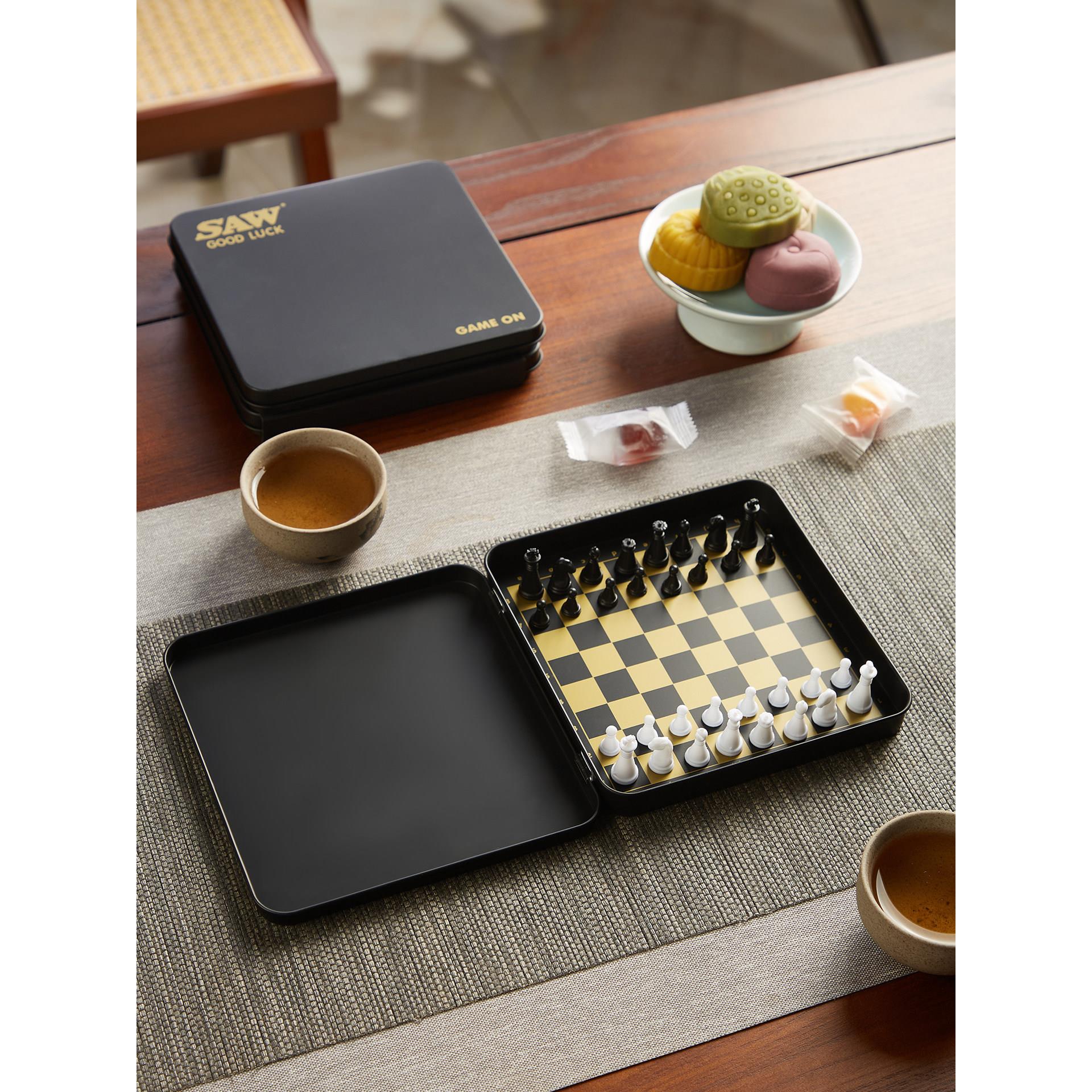 磁性国际象棋旅游休闲游戏国际象棋迷你便携式国际象棋入门级儿童