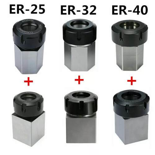 ER-25 / 32/40六角+方形筒夹座用于数控车床磨床的夹持器