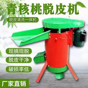 青皮核桃脱皮机杏核桃橄榄山核桃脱皮清洗一体机核桃去皮机