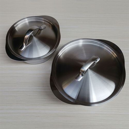 出口厚款一体成型304不锈钢小火锅烤盘煎盘加热菜盆1620cm