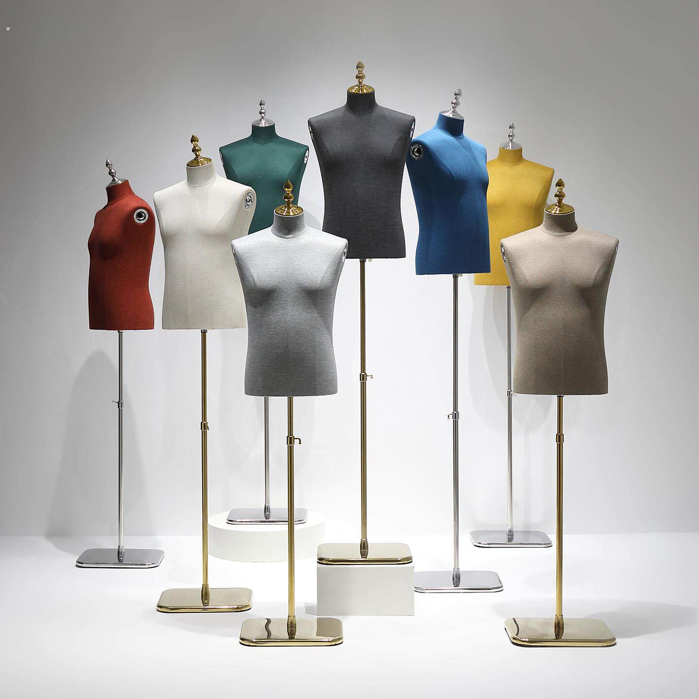 服装店模特道具男士半身人台多色西装礼服橱窗假人体模特展示衣架