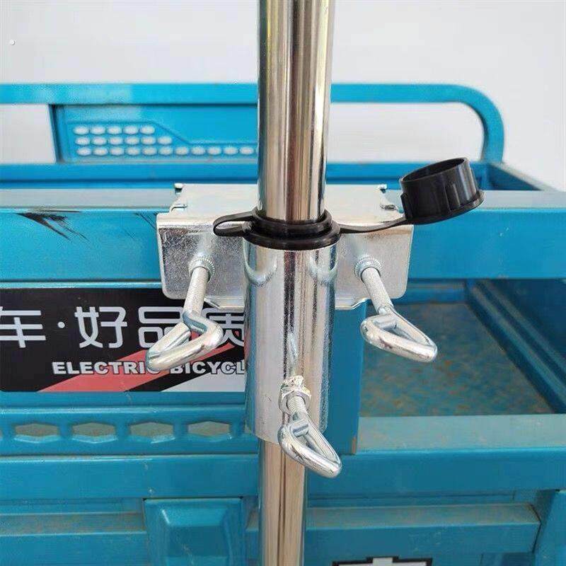 户外大伞固定支架三轮车伞神器摆摊伞夹撑伞架货车伞夹遮阳伞底坐