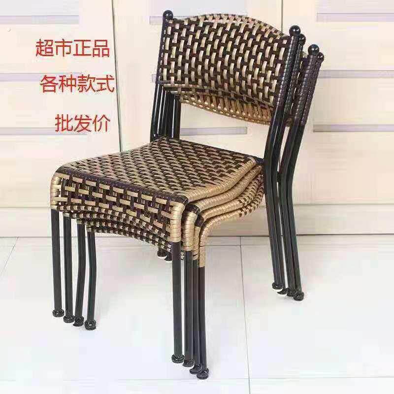 藤椅单人椅子藤编家用小藤椅室外阳台户外休闲小腾椅靠背椅仿滕椅