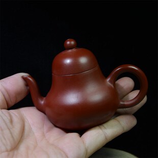 水平壶潮州朱泥纯全手工手拉壶潮汕紫砂壶家用工夫泡茶壶吴建强