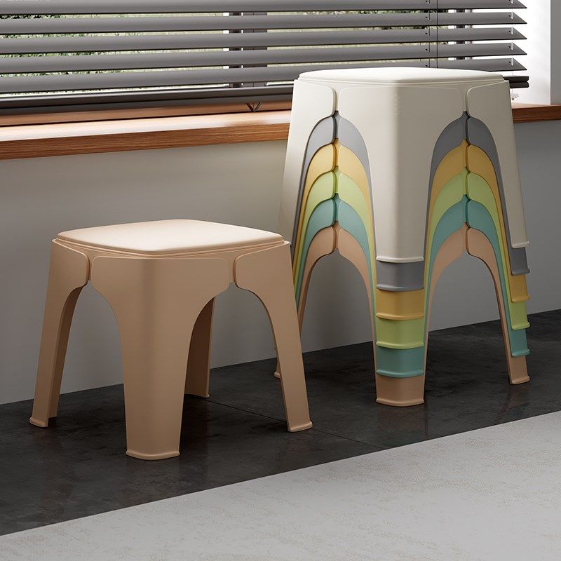 塑料小凳子家用软垫矮凳茶几凳客厅凳子可叠放板凳儿童方凳沙发凳,住宅家具,其它凳子,淘宝优惠券,粉丝福利购,淘宝优惠卷