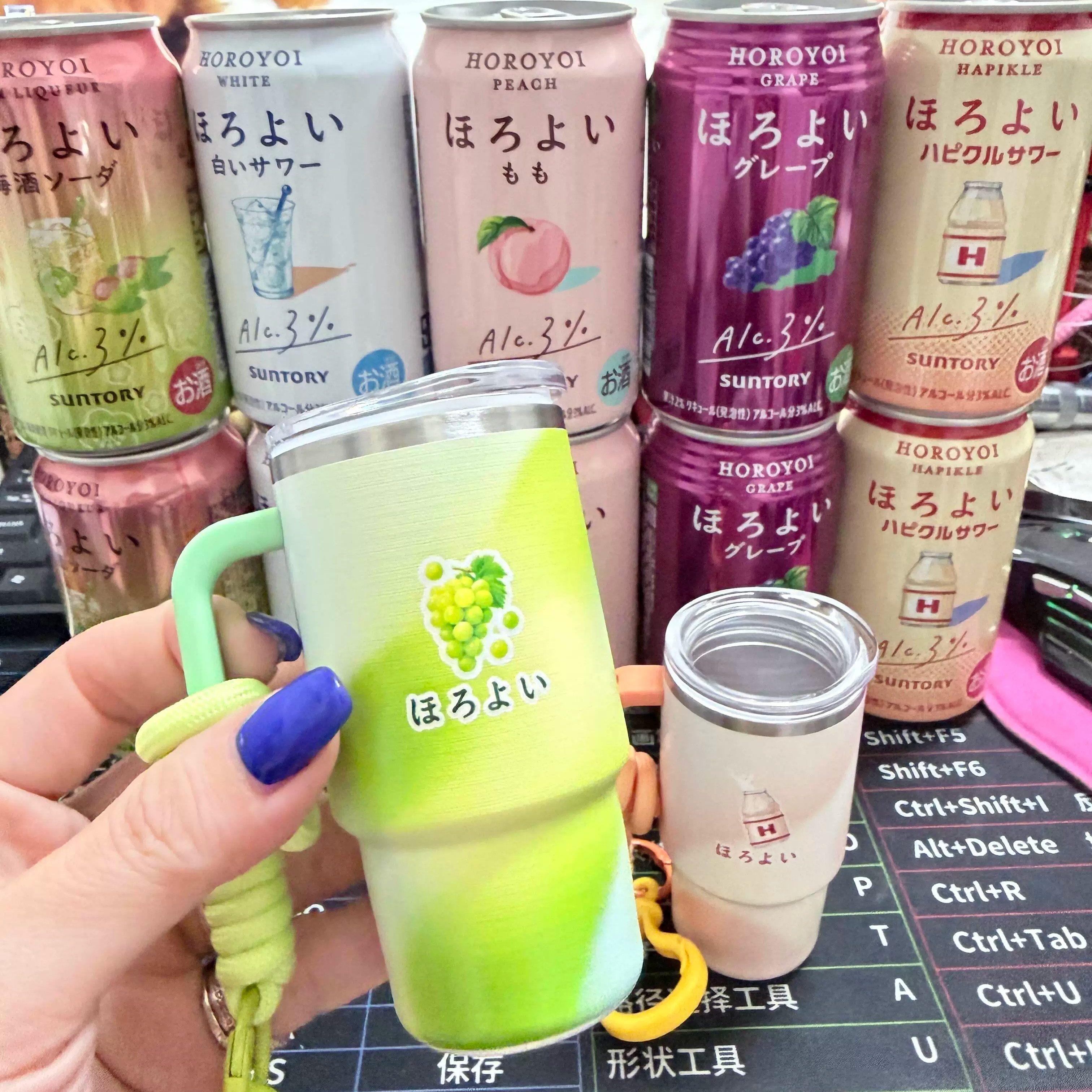 【台湾】夏季新款微醉随身摇曳杯迷你冰霸杯小容量高颜值保温杯