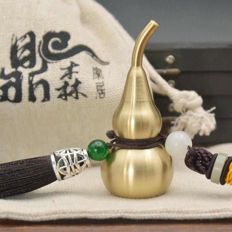 超精工铜葫芦挂件家居创意开口葫芦开盖汽车挂件装饰摆饰装饰挂钩