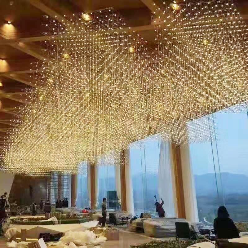 创意光立方吊灯售楼部沙盘满天星LED非标工程灯定制酒店大堂灯具,家装灯饰光源,酒店/宴会厅/餐饮吊灯,淘宝优惠券,粉丝福利购,淘宝优惠卷