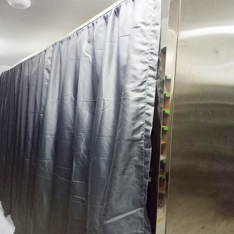 定制防静电布帘子防尘窗帘罩子货架罩工业车间设备布罩遮光布帘