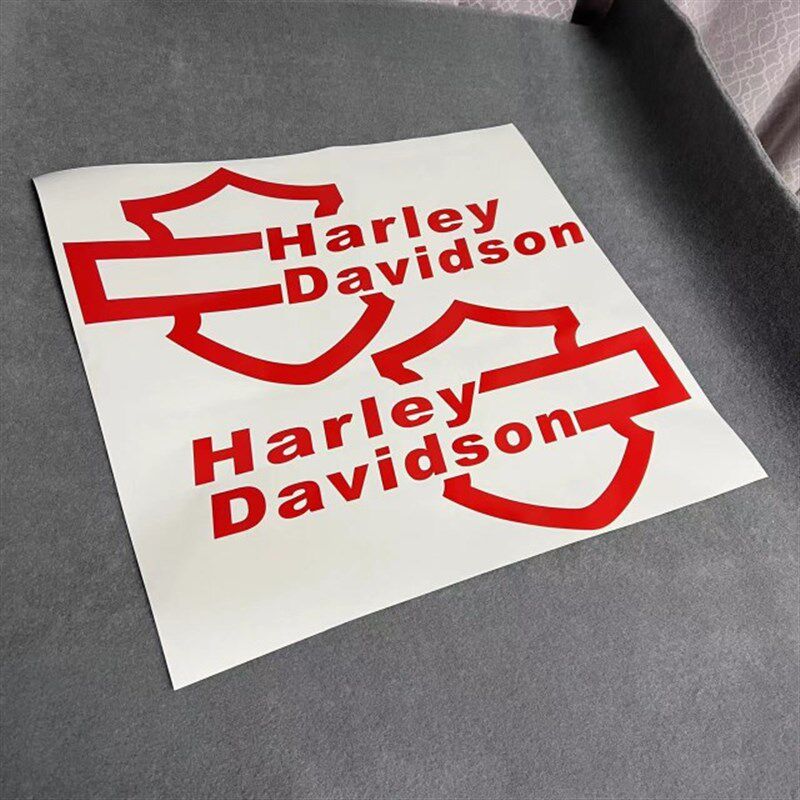 哈雷大滑翔边箱贴纸大号防水复古边箱装饰反光贴花哈雷油箱贴纸