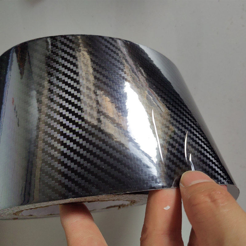 汽车碳纤维贴膜 车顶亮黑改色膜 车身后视镜中网哑光磨砂改装贴纸