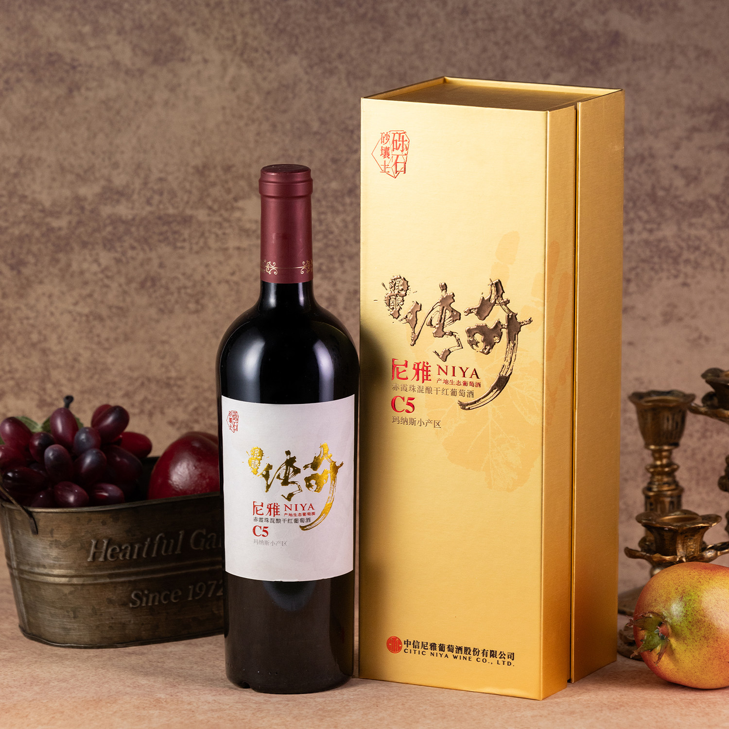 尼雅传奇赤霞珠C5干红葡萄酒 Decanter世界葡萄酒大赛金奖 750ML