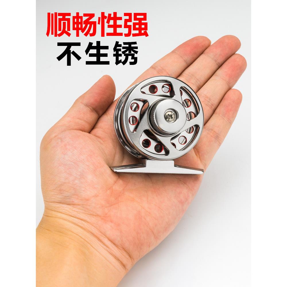 威恒前轮带泄漏超轻钓轮全金属钓轮飞钓双速冰钓筏杆石钓小轮
