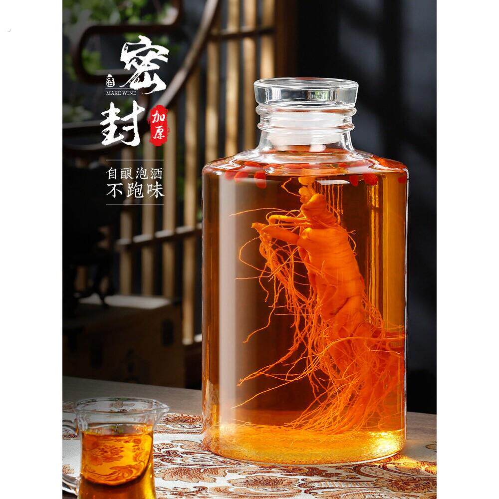 德国泡酒瓶玻璃高档密封罐泡酒专用酒坛20斤酒罐装酒容器10斤装酒