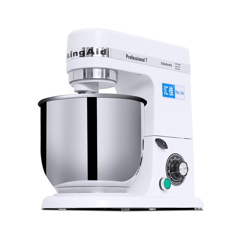 汇佳鲜奶机7升商用台式搅拌机打奶油机打蛋机和面机厨师机揉面机