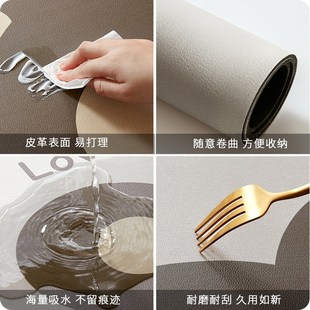 扇形厨房专用硅藻泥地垫防滑防油可擦免清洗高端家用吸水耐脏垫子