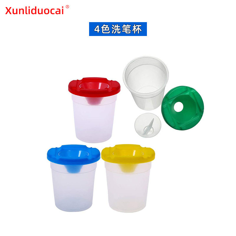 39件画笔套装儿童绘画用品调色板托盘多种尺寸儿童绘画笔艺术套装