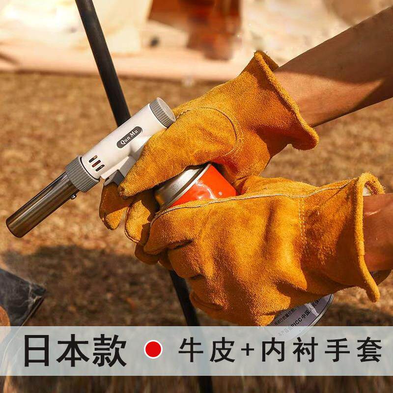 户外劳保牛皮手套工作耐磨防烫隔热防割防刺园艺木工电焊搬运专用