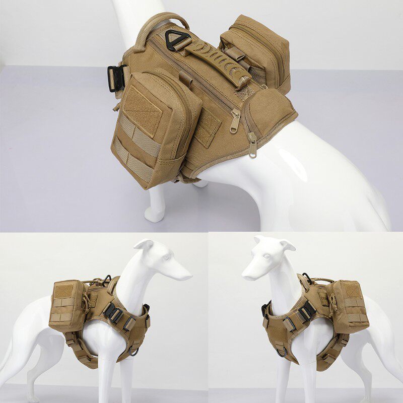 狗狗战术马甲背心中型大型犬金毛萨摩德牧宠物快拆训犬胸背带牵引