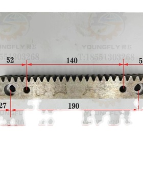 大连CW6163C CW6163E CW6180C CW6180E车床床身齿条 牙条