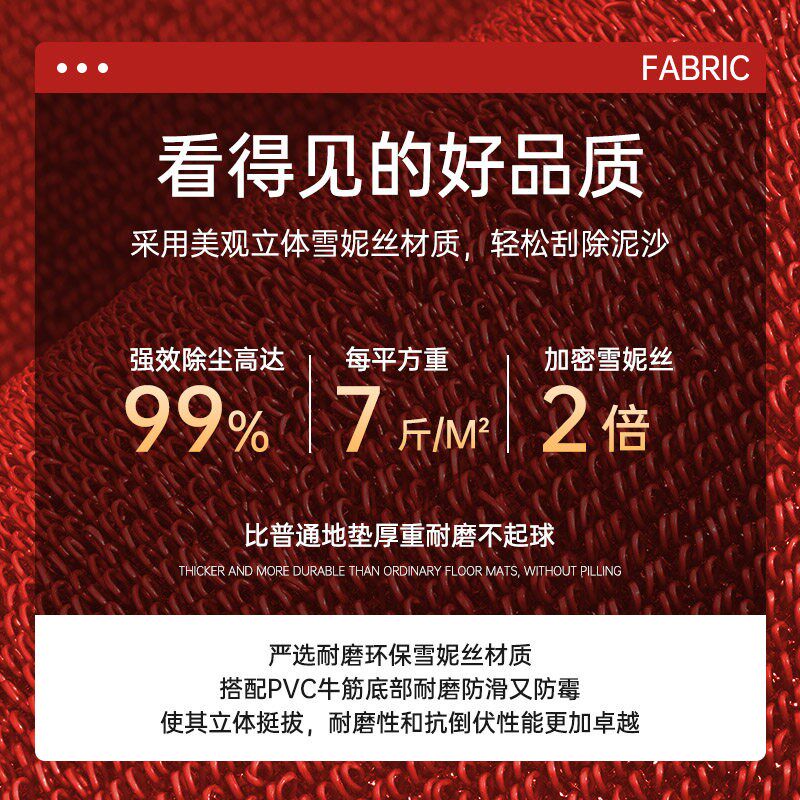 新款可定制长条入户门地垫商铺店铺门口迎宾地毯防滑垫进门脚垫