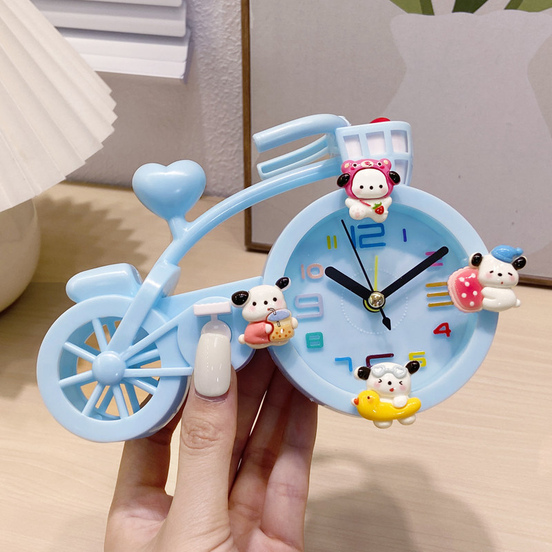 卡通自行车学生闹钟儿童专用起床神器智能闹铃男女孩床头桌面时钟,家居饰品,台钟/闹钟,淘宝优惠券,粉丝福利购,淘宝优惠卷