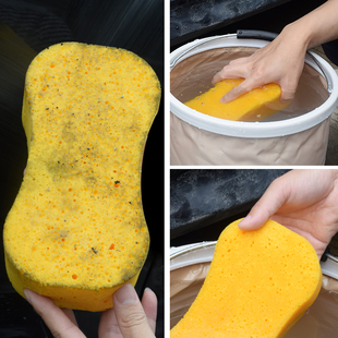 汽车洗车海绵擦车用专用高密度棉超强力吸水棉块洗车店用泡沫棉刷