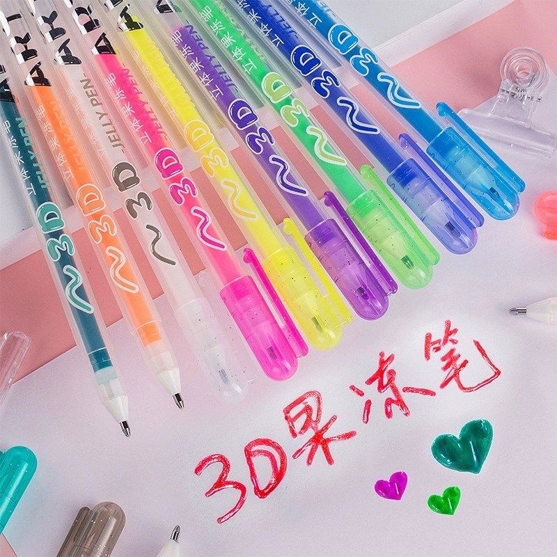 3D立体果冻笔荧光标记笔变色闪光咕卡手帐学生专用记号笔少女心手,文具电教/文化用品/商务用品,荧光笔,淘宝优惠券,粉丝福利购,淘宝优惠卷