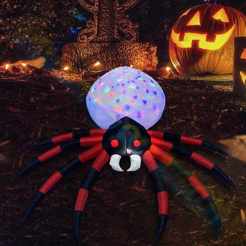 万圣节商超充气模2.4米恐怖蜘蛛彩色旋转灯发光幽灵万圣节道具鬼,节庆用品/礼品,充气气模,淘宝优惠券,粉丝福利购,淘宝优惠卷