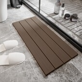 浴室防腐木防滑地垫卫生间淋浴洗澡隔水防摔垫易清洗防霉全铺排水