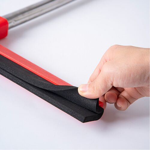 擦玻璃刮水器红色胶棉泡沫直杆水刮家用商用刮水神器厂家直发