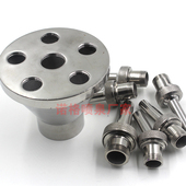 304不锈钢中心直上喷头1寸1.5寸2寸2.5寸3寸内丝高压水柱喷射喷泉