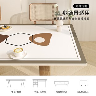 桌布防水防油免洗隔热防餐桌垫烫桌面垫长方形皮革桌垫茶几布台布