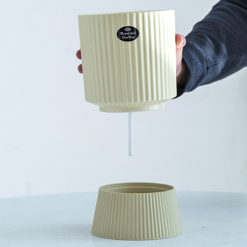 白色简约带底座懒人花盆自动吸水吊兰月季兰花绿萝多肉花盆免浇水,鲜花速递/花卉仿真/绿植园艺,花盆,淘宝优惠券,粉丝福利购,淘宝优惠卷