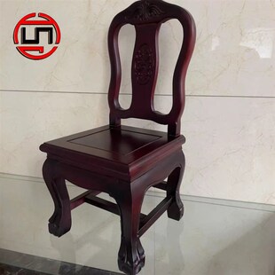 檀居艺家用实木官帽椅酸枝木中式靠背椅儿童椅原木网红小椅子