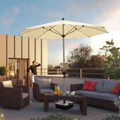 遮阳伞户外太阳伞庭院伞露台花园罗马伞岗亭防晒沙滩伞户外摆摊伞