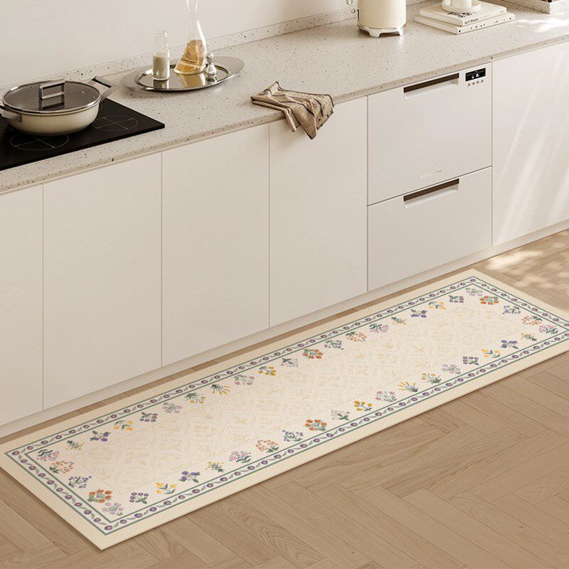 法式沫汐厨房皮革地垫防水防油免洗防滑门厅地毯可擦洗家用脚垫子,居家布艺,厨房地垫,淘宝优惠券,粉丝福利购,淘宝优惠卷