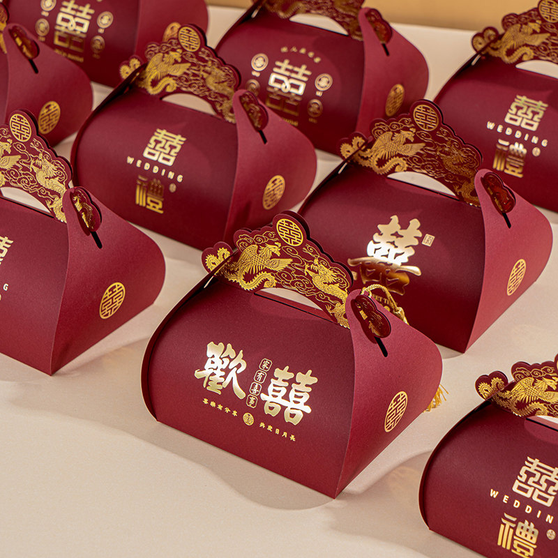 结婚糖盒婚礼订婚龙凤手提喜糖盒包装袋子礼盒喜糖袋伴手礼空盒子,节庆用品/礼品,糖盒/糖盒配件,淘宝优惠券,粉丝福利购,淘宝优惠卷