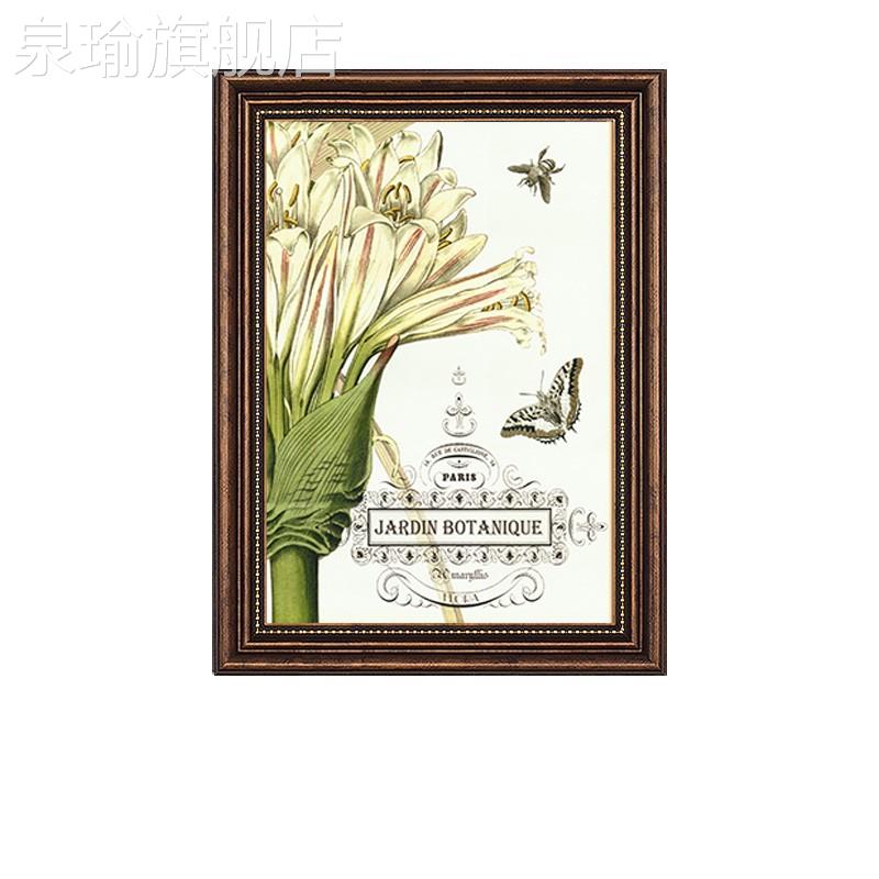 网红美式客厅装饰画乡村关田园风格挂画复古联画植物餐厅壁画玄墙