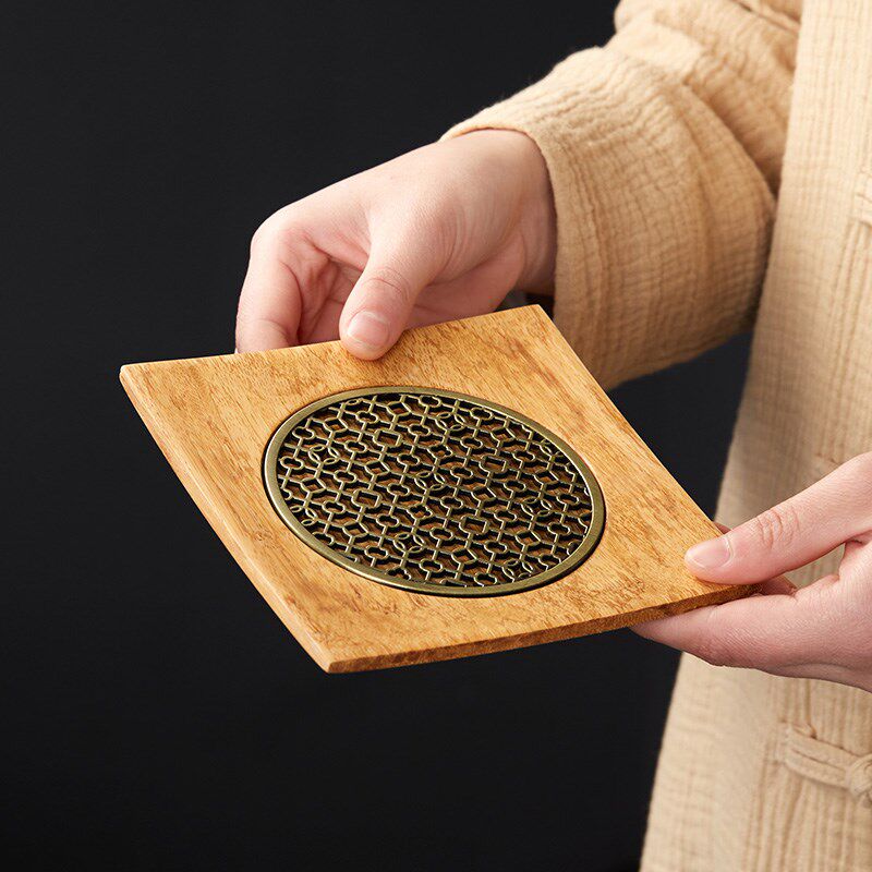 壶承壶垫茶托竹子干泡台茶盘家用防烫垫紫砂壶专用托功夫茶具配件