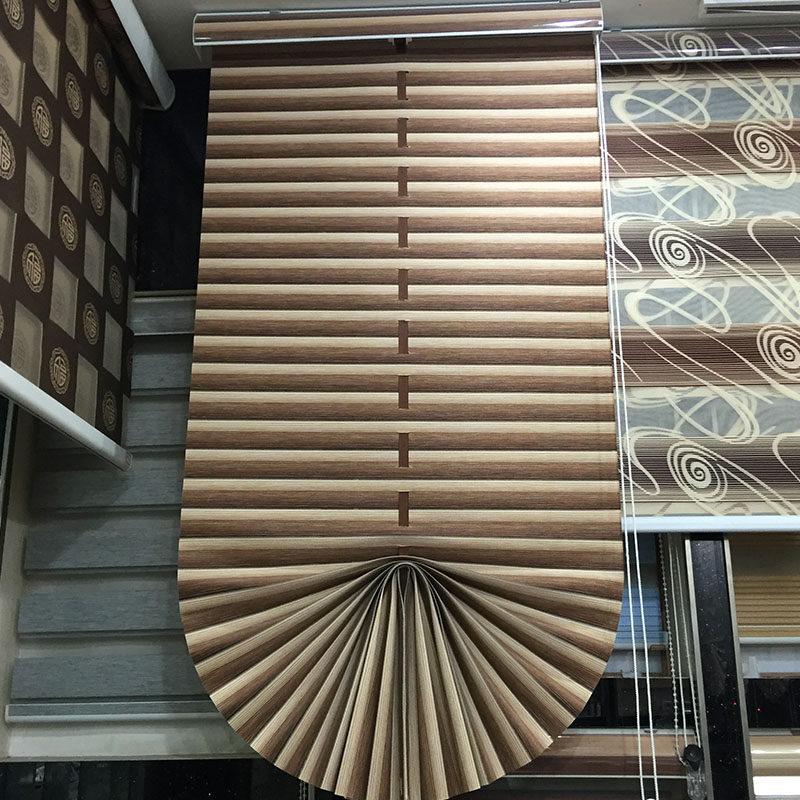 扇形百叶窗帘卷帘升降拉帘阳台隔断帘餐厅书房拉珠遮阳半遮光薄,居家布艺,卷帘,淘宝优惠券,粉丝福利购,淘宝优惠卷