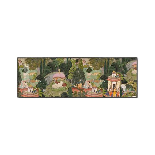 中古风客厅装饰画轻奢高级感沙发背景墙挂画小众艺术卧室床头壁画