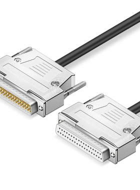 浮太DB37连接线公对公对母对母37针数据线db37延长线金属外壳纯铜
