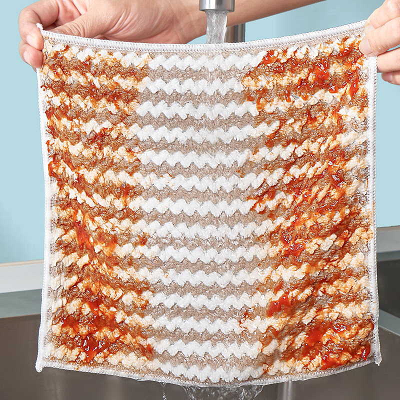 抹布厨房专用洗碗布家用吸水不掉毛不易沾油擦桌子珊瑚绒清洁毛巾,家庭/个人清洁工具,抹布,淘宝优惠券,粉丝福利购,淘宝优惠卷