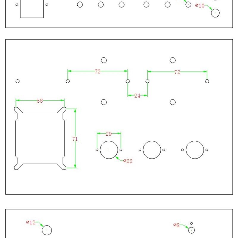 迷你胆机功放DIY 激光开孔 6N2 6P1胆机推挽机箱不锈钢机壳,影音电器,机箱,淘宝优惠券,粉丝福利购,淘宝优惠卷