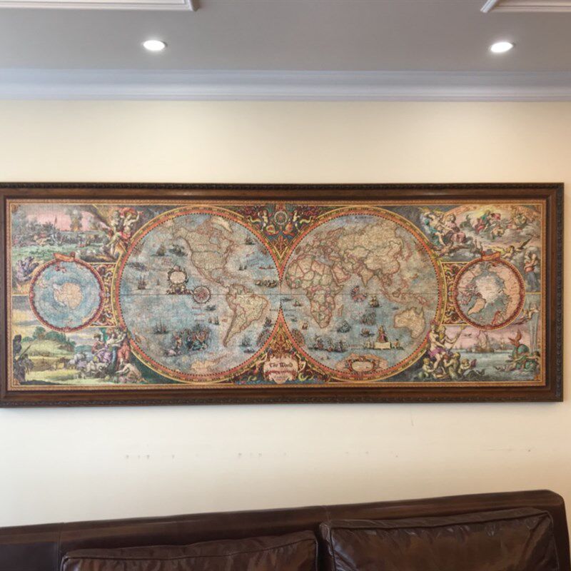 自己提供画面6000片拼图框装裱悬浮画框制作欧式拼图框架大型画框