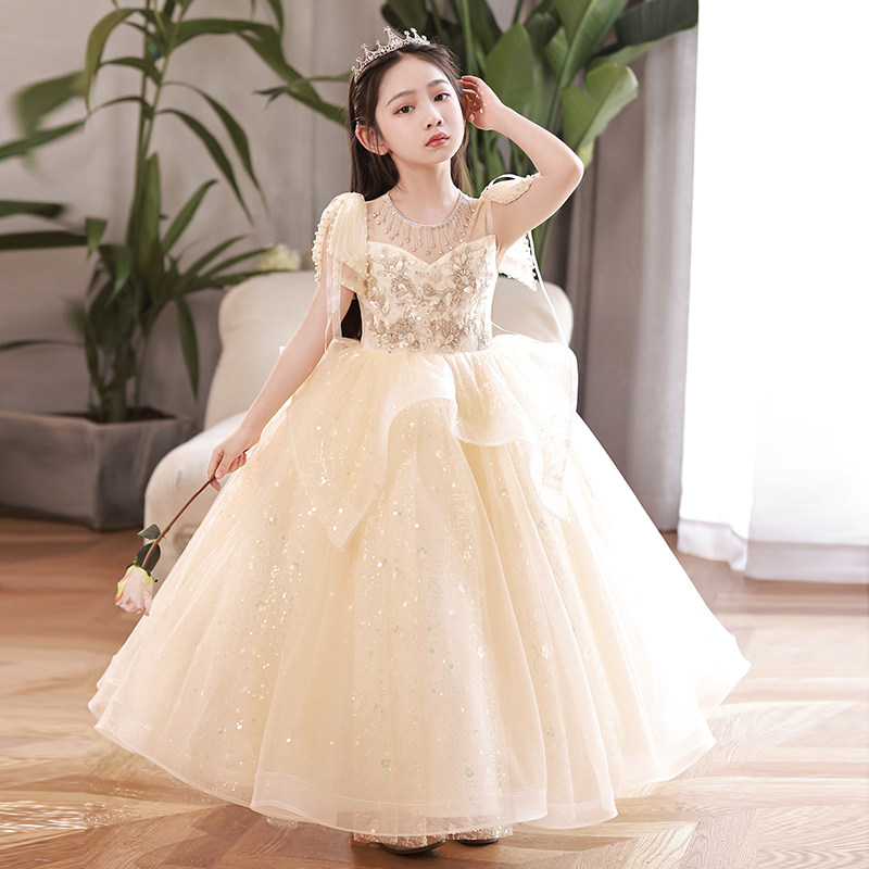 女童生日公主裙礼服高端小女孩花童儿童主持人钢琴演出服演奏长款,童装/婴儿装/亲子装,儿童礼服,淘宝优惠券,粉丝福利购,淘宝优惠卷