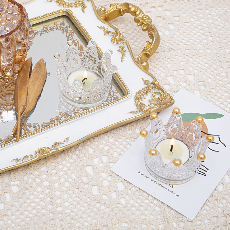 浪漫时光香薰蜡烛台水晶皇冠玻璃首饰架托盘收纳盒烟灰缸装饰摆件,节庆用品/礼品,蜡烛,淘宝优惠券,粉丝福利购,淘宝优惠卷